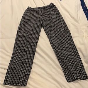 BLACK PLAID BRANDY MELVILLE PANTS